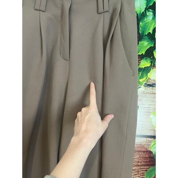 3.1 Phillip Lim Ladies Khaki Cropped Straight Tailored Pants, Brand Size 0 Women - Picture 9 of 11